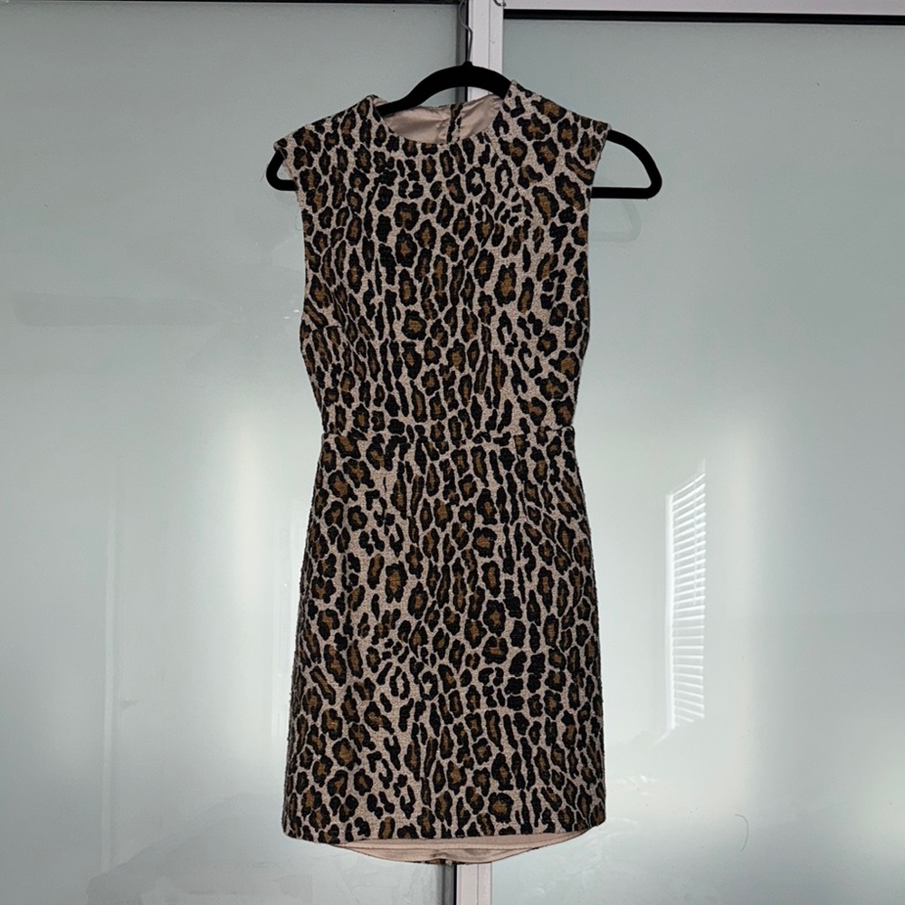 Leopard Print Sleeveless Dress
